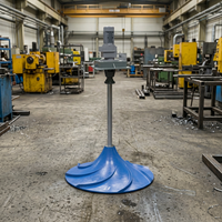 Agitateur vertical à hyperboloïde en PRV pour déshydratation anoxique en cuve de déshydratation, pour station d'épuration des eaux usées