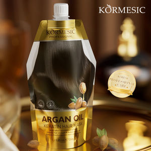 KORMESIC 350g OEM Mascarilla para el cabello personalizada Hidratante Keratina Aceite de argán Multi-Reparación Cabello dañado Orgánico Herbal Crema de etiqueta privada - Product Image 4