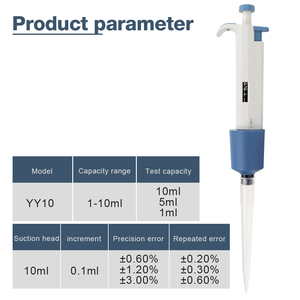 1-10ml có thể điều chỉnh phổ <span class=keywords><strong>Pipette</strong></span> Mẹo nhựa thiết bị phòng thí nghiệm micropipettes cho hóa học phòng thí nghiệm - Product Image 6