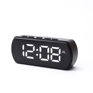 Reloj <span class=keywords><strong>Digital</strong></span> con alarma <span class=keywords><strong>LED</strong></span> de diseño moderno al por mayor, Mini Escritorio de mesa pequeño para oficina y dormitorio, pantalla grande - Product Image 2