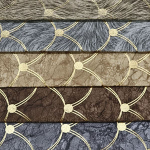 Tissu d'ameublement en velours hollandais à feuilles florales et dorure à chaud, peluche douce de qualité supérieure pour housse de canapé de salon - Product Image 5