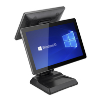 Sistema POS LICON de Doble Pantalla de 15.6"+11.6" con Windows 10/11, Procesador Intel I3, Wi-Fi 6, Bluetooth 5.2, Aleación de Aluminio, 1 Año de Garantía