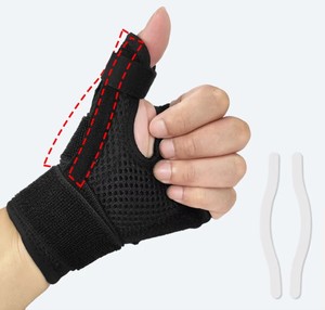 Attelle de poignet de sécurité sportive avec protection du <span class=keywords><strong>pouce</strong></span> pour le syndrome du canal carpien, l'arthrite, la tendinite, les entorses et la protection des mains en salle de sport - Product Image 6