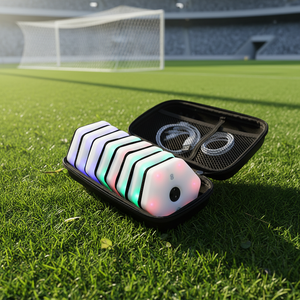 Juego de Luces de Entrenamiento de Reacción Ágil por Inducción Inalámbrica, 8 Luces, Control por Aplicación, para Fútbol, Baloncesto, Bádminton, Tenis de Mesa, Plástico - Product Image 1