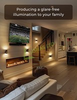 LOHAS Veilleuse moderne de luxe noir et or LED crépuscule à aube capteur alimentation enfichable pour chambre à coucher