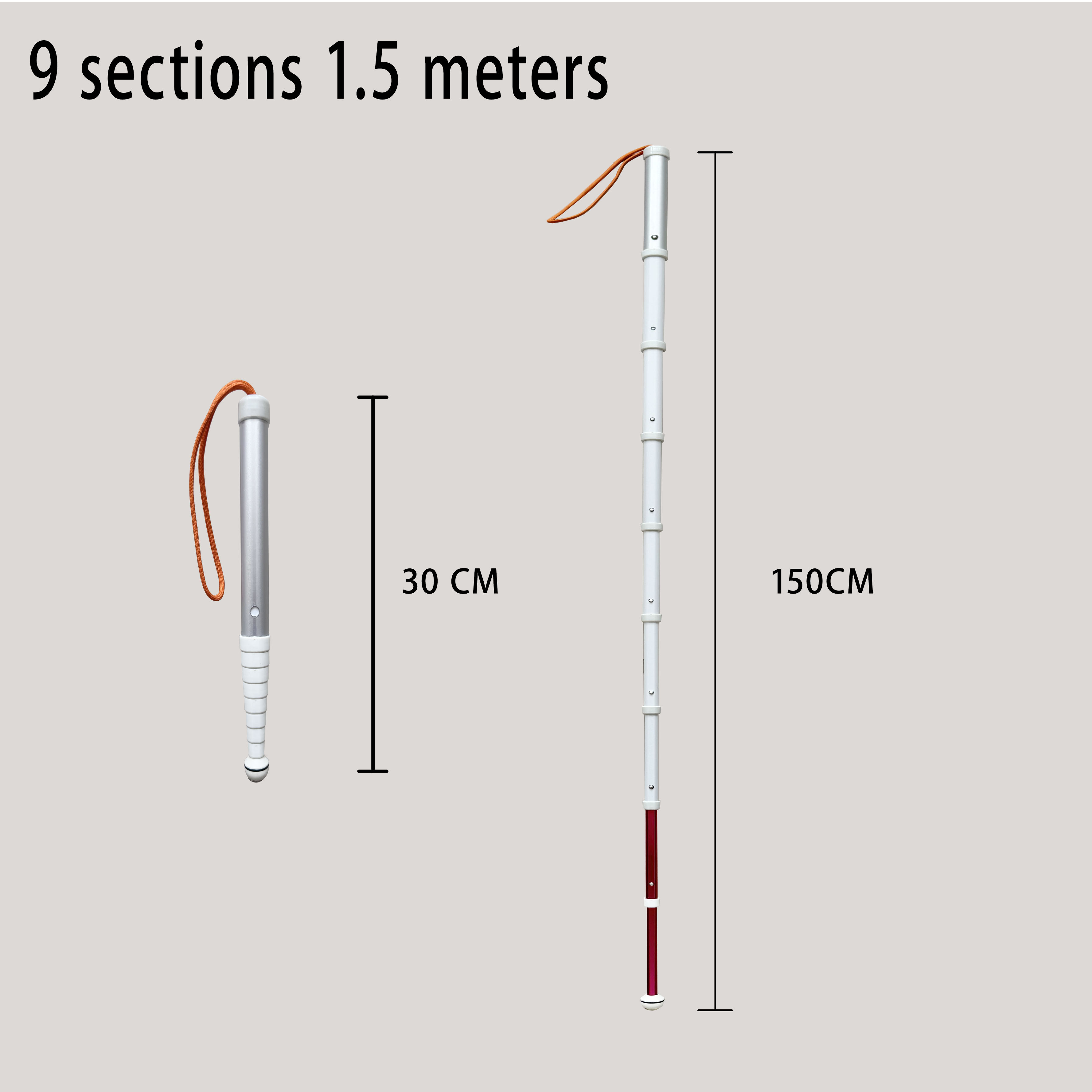 9 sections 1,5 mètres