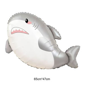 Globos de Aluminio con Diseño de Animales Marinos para Fiestas de Cumpleaños, Decoración de Fiesta, Tiburón, Cangrejo, Pez Diablo, Dibujos Animados - Product Image 5