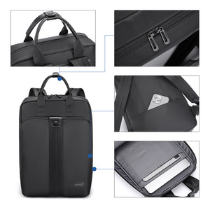Kingsons <b>Business</b> <b>Backpack</b> 20-35L Large Capacity Laptop Bag Unisex Expandable Travel <b>Backpack</b> Solid Color - Product Image 5