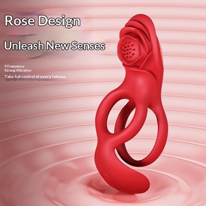 Anillo Vibrador en Forma de Rosa para Adultos Unisex, Cómodo y Usable, Producto de Cuidado Personal para Parejas - Product Image 5