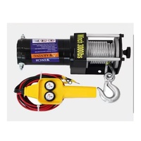 Treuil électrique filaire 12V étanche tout-terrain pour bateaux et grues automobiles, câble en acier 1300kg 6m, 1100W, certifié US DOT, garantie 1 an