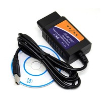 Lector de Códigos de Auto OBD/OBDII, Escáner OBD2 ELM327 USB, Herramienta de Diagnóstico para Autos, Interfaz Versión V1.5 para Códigos de Error del Motor