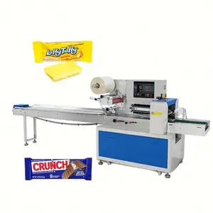 Máquina de fabricación de flujo, máquina de embalaje a granel, máquina de embalaje de galletas pequeñas para aperitivos