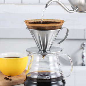 Filtro de Café Reutilizable de Acero Inoxidable, Diseño Sostenible para Uso en la Cocina del Hogar - Product Image 2