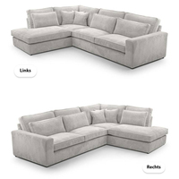 Canapé d'angle moderne de luxe, sièges confortables et spacieux pour salon de luxe, style de design minimaliste