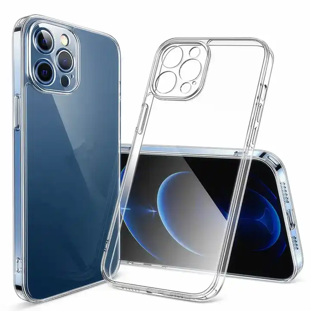 HD Shockproof Anti-finger Transparent  Cover iphone Case  Clear TPU Clear Phone Case for Iphone 15 /15Pro Max