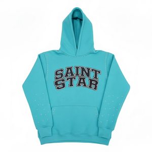 Sudaderas con capucha con estampado de diamantes de imitación personalizados, Jersey pesado, ropa informal alta de algodón 100%, sudaderas de verano para hombres, ajuste Regular - Product Image 1