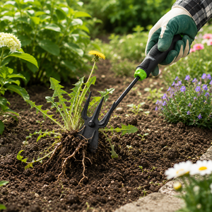 Herramienta de Cultivo para Excavar y Trasplantar, Rastrillo Pequeño de Mano con Horquilla y Pala, con Mango de Agarre Suave - Product Image 6