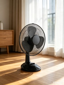 Electric Table <b>Fan</b> with Mechanical <b>Control</b> Plastic Construction 3-Speed for Household Office Hotel Garage & Commercial Use - Product Image 4