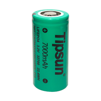 Cellules de batterie LiFePO4 ultra-haute capacité 32700 3.2V 7000mAh, batterie lithium-ion pour éclairage public et onduleurs (UPS) avec MSDS