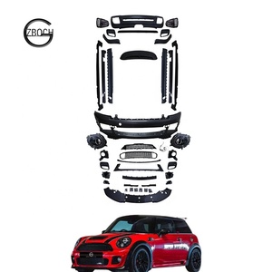 Kit carrosserie R56 pour BMW <span class=keywords><strong>MINI</strong></span> R56 R55, comprenant pare-chocs avant <span class=keywords><strong>JCW</strong></span>, pare-chocs arrière, jupes latérales, phares avant, feux arrière et spoiler - Product Image 1