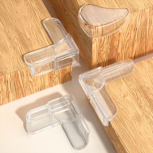 Longfa L-Shaped Airbag Corner <b>Protectors</b> Plastic Right Angle Edge Guards For <b>Table</b> Bed Range Hood Safety Protection - Product Image 1