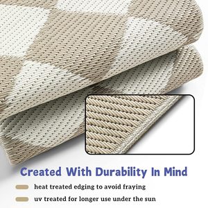 Nhà Máy Ngoài Trời RV Patio Mats Thảm Và Thảm Bán Buôn Bộ Sưu Tập Du Lịch Chuyên Nghiệp Reversible Giải Trí Mat Patio Ngoài Trời Rug - Product Image 5