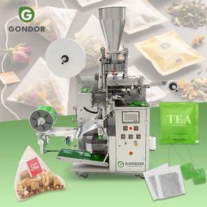 Máquina de envasado automática de bajo costo para filtros de café y bolsas de té con cordón y etiqueta - Product Image 1