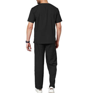 Mezclas de algodón OEM de alta calidad, uniformes de trabajo de enfermera médica Unisex, juegos de fregado de Hospital para Hospital, venta al por mayor - Product Image 4