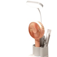 Lampe de bureau LED moderne avec porte-stylo, commande tactile, intensité réglable, protection des yeux, veilleuse pliable, lampe de table d'étude pour étudiants et bureau