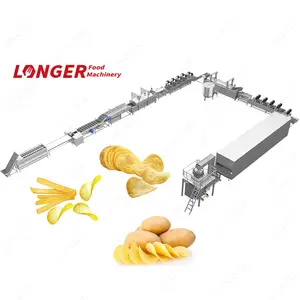 Factory Selling Volledige Rvs Pringle Aardappel Chip Maken Machine