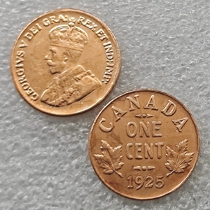 Monedas conmemorativas de estilo antiguo de 1 centavo de Canadá, 1936,<span class=keywords><strong>1923</strong></span>,1925, regalos, decoración del hogar - Product Image 3
