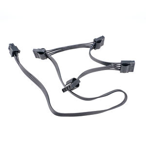 Câble adaptateur multiprise SCONDAR PCI-e 6 broches mâle vers 4 Molex IDE 4 broches LP4 pour <span class=keywords><strong>ventilateur</strong></span>, alimentation GPU, convertisseur de port pour Corsair - Product Image 1