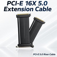 Câble d'extension vertical pour carte graphique PCIe 5.0 X16, Riser Gen5, 12V 36W, avec blindage EMI en TPE et cœur en cuivre, PCB 6 couches