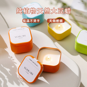 Vela Aromática Yuhuan en Lata de 70g, Cera de Soya, Difusor de Fragancia, Regalo para Dormitorio - Product Image 1