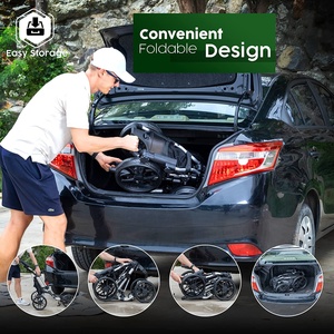 Carrito de Golf Plegable de Aluminio de 3 y 4 Ruedas, Nuevo Diseño, Venta Caliente, Carrito de Empuje Manual con Soporte para Paraguas - Product Image 6