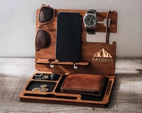 Station d'accueil en bois personnalisée et distinctive, coffret cadeau d'entreprise sur mesure pour clients VIP et partenaires stratégiques