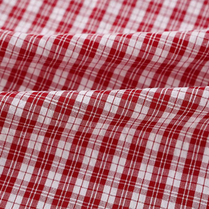 Tessuto <span class=keywords><strong>Seersucker</strong></span> 100% Cotone, Tessuto Crepe Tinto in Filo a Quadri per Abiti e Tutine da Bambina - Product Image 3