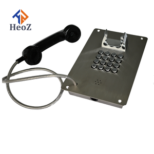 Teléfono de acero inoxidable 304 montado en la pared a buen <span class=keywords><strong>precio</strong></span>, teléfono a prueba de vandalismo y auriculares, teléfonos con teclado completo, a todo tipo de teclado - Product Image 4
