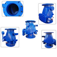 Vanne anti-retour à battant robuste HH44X avec micro-barrière, joint hydraulique EPDM, calibre DN50-DN600, pour utilisation en eau, conception à fermeture lente