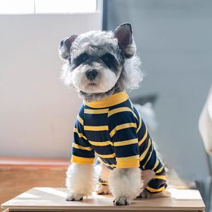 Vêtements pour chiens-Manteau pour chien à quatre pattes rayé printemps/été-Ours en peluche, Poméranie, <span class=keywords><strong>carlin</strong></span>, même style que Schnauzer Jacket T-shirt - Product Image 6