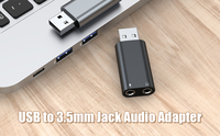 USB auf 3,5mm Klinke Audio-Adapter USB-A auf Aux-Adapter Externe Stereo-Soundkarte