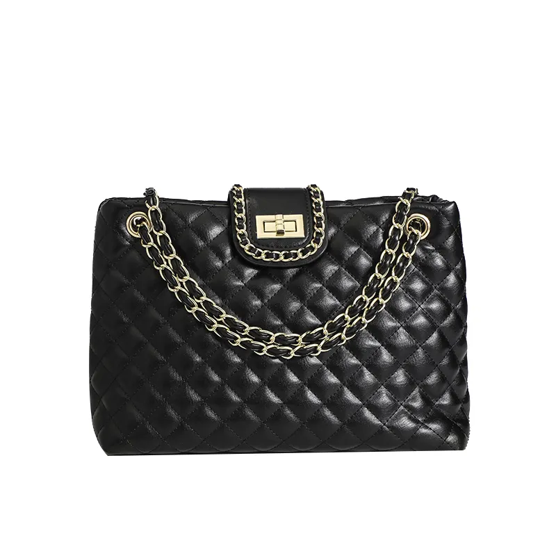 Fashion all-match elegant diamond chain one-shoulder diagonal bag large-capacity ladies underarm bag