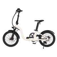 Vélo électrique pliable 20 pouces 350W 36V en alliage d'aluminium avec frein à disque, idéal pour les trajets quotidiens, directement de l'usine OEM