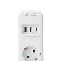 Multiprise personnalisable à 4 prises CA pour la maison et le bureau