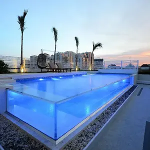 Above Ground Clear Thick Anti-uv One-time Casting Plexiglass Panel Acrylic Swimming Pool