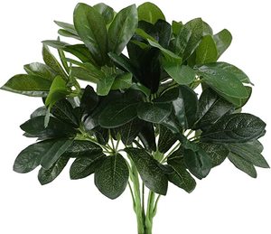 Plantes artificielles, arbustes en soie artificielle, fausses plantes Schefflera, aspect réaliste, fausses feuilles vertes, arrangements pour l'intérieur et l'extérieur, jardin, bureau - Product Image 1
