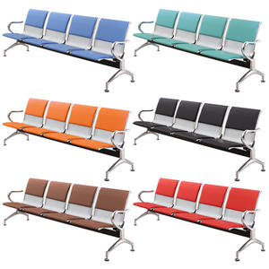 Nuevo modelo de silla de espera de aeropuerto de 3 plazas de acero inoxidable, asientos en tándem para silla de sala de espera utilizada en hospital - Product Image 1