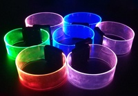 Bracelet LED personnalisé avec logo pour événements, bracelet lumineux pour événements festifs, concerts et musique