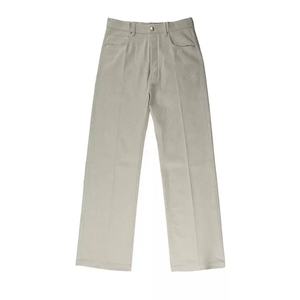 Pantalon en jean blanc sur mesure pour homme, coupe slim, décontracté, en coton, délavé, coupe droite, jeans pour homme - Product Image 5