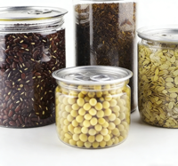 Bouteilles en plastique PET transparentes, étanches, de qualité alimentaire, emballage scellé pour fruits secs, baies de Goji, gelée, sucre, chewing-gum